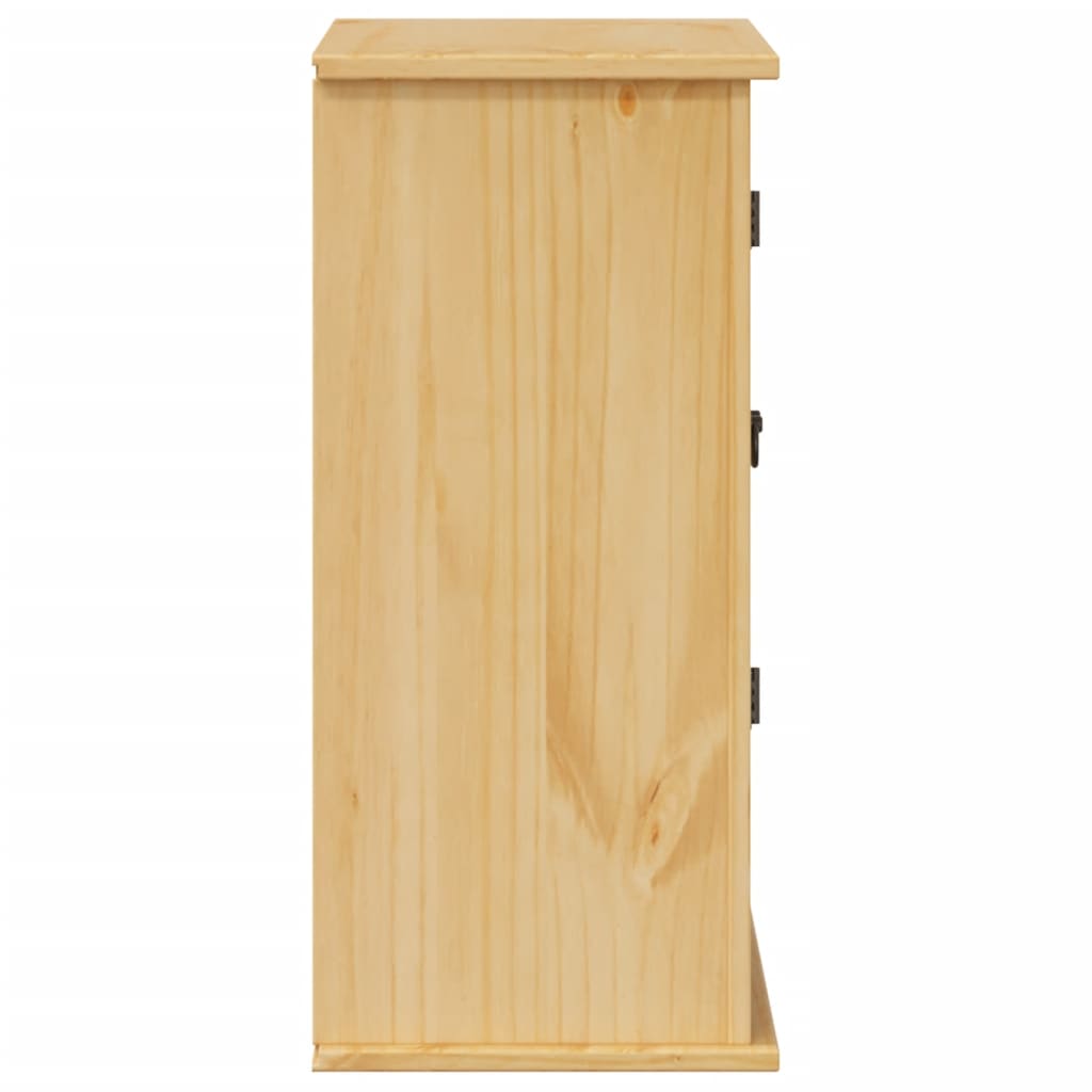 Bathroom wall cabinet Corona 70x33x71.5 cm solid pine