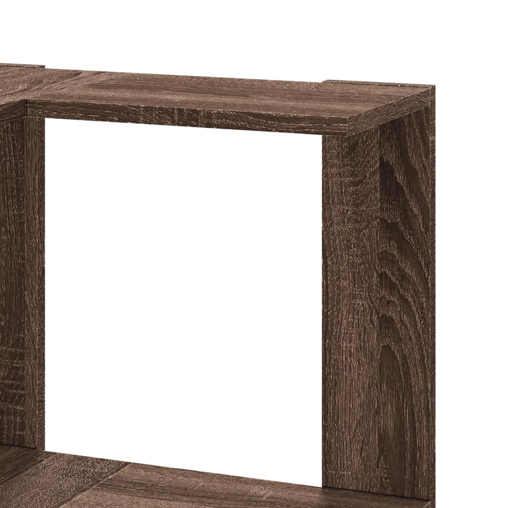 Eck-Bücherregal 5 Böden Eichen-Optik 50x50x179 cm Holzwerkstoff