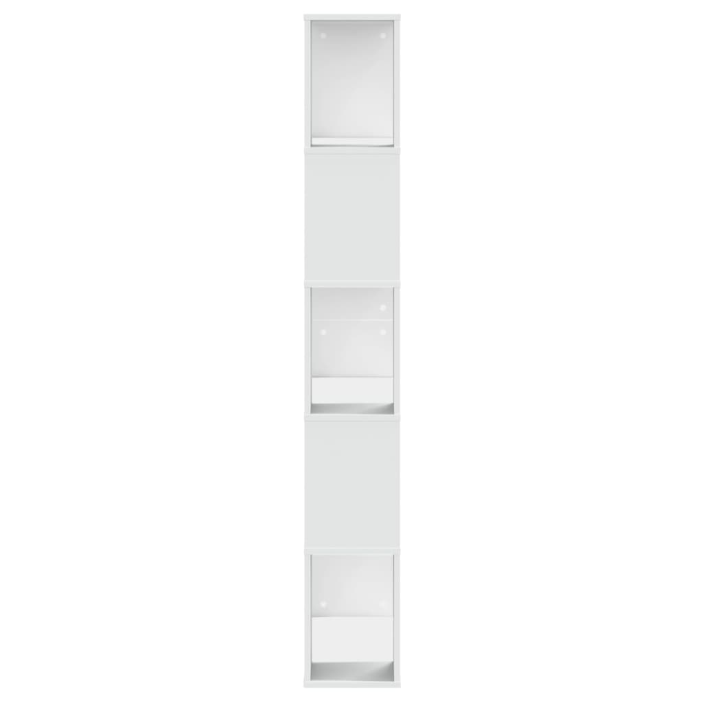 Bookcase 5 Shelves White 80.5x23.5x162.5 cm Wood Material