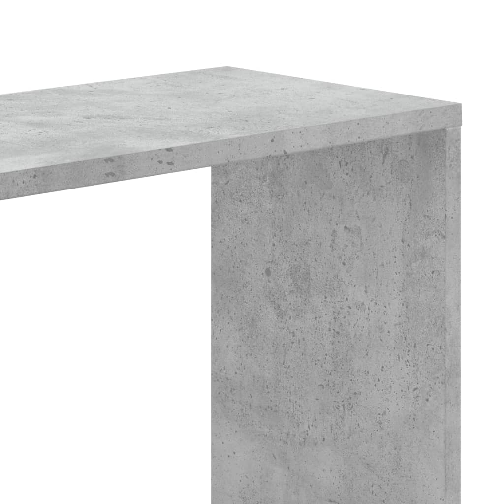 Bookcase 5 Shelves Concrete Grey 80.5x23.5x162.5 cm Wood Material