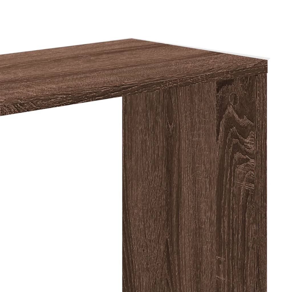 Bookcase 5 shelves oak look 80.5x23.5x162.5 wood material