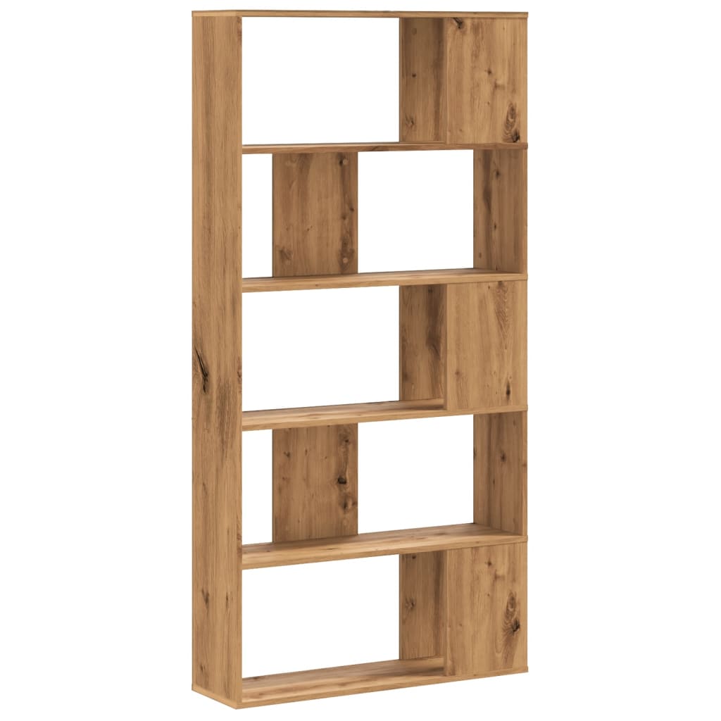 Bücherregal 5 Böden Artisan-Eiche 80,5x23,5x162,5 Holzwerkstoff