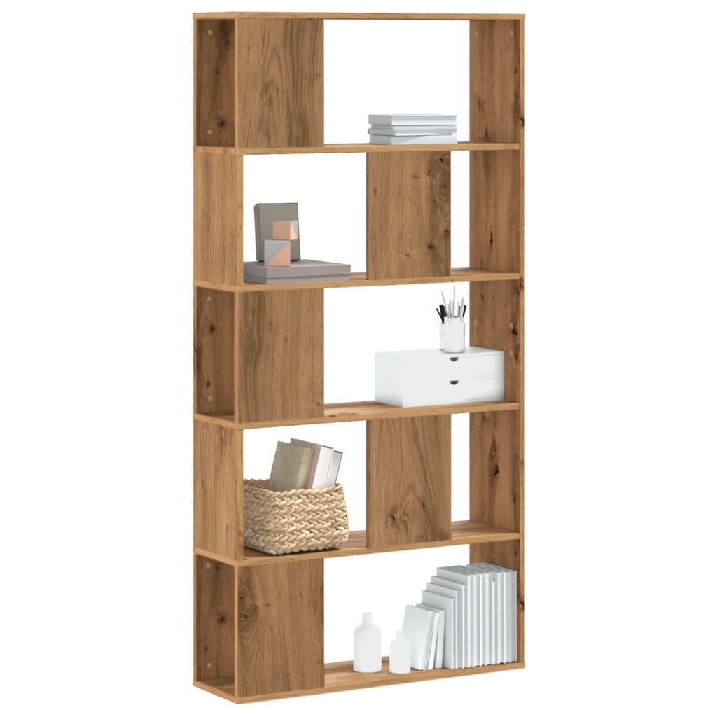 Bücherregal 5 Böden Artisan-Eiche 80,5x23,5x162,5 Holzwerkstoff