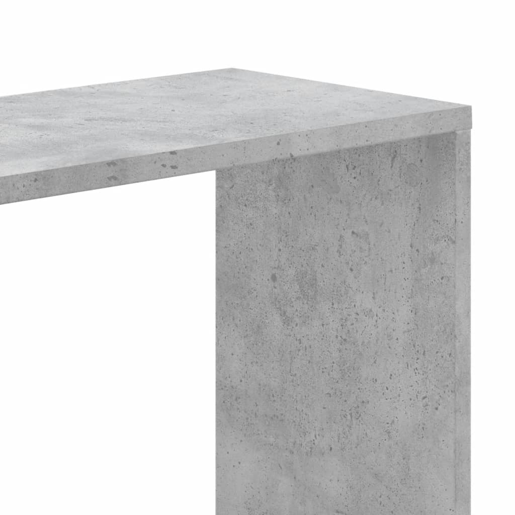 Bookcase 5 Shelves Concrete Grey 45x23.5x162.5 cm Wood Material