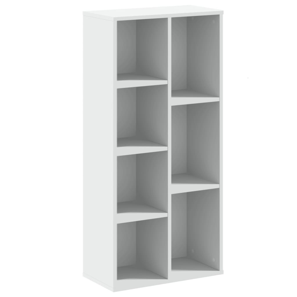 Bookshelf White 50x25x105 cm Wood Material