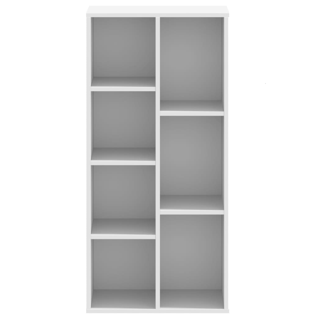 Bookshelf White 50x25x105 cm Wood Material