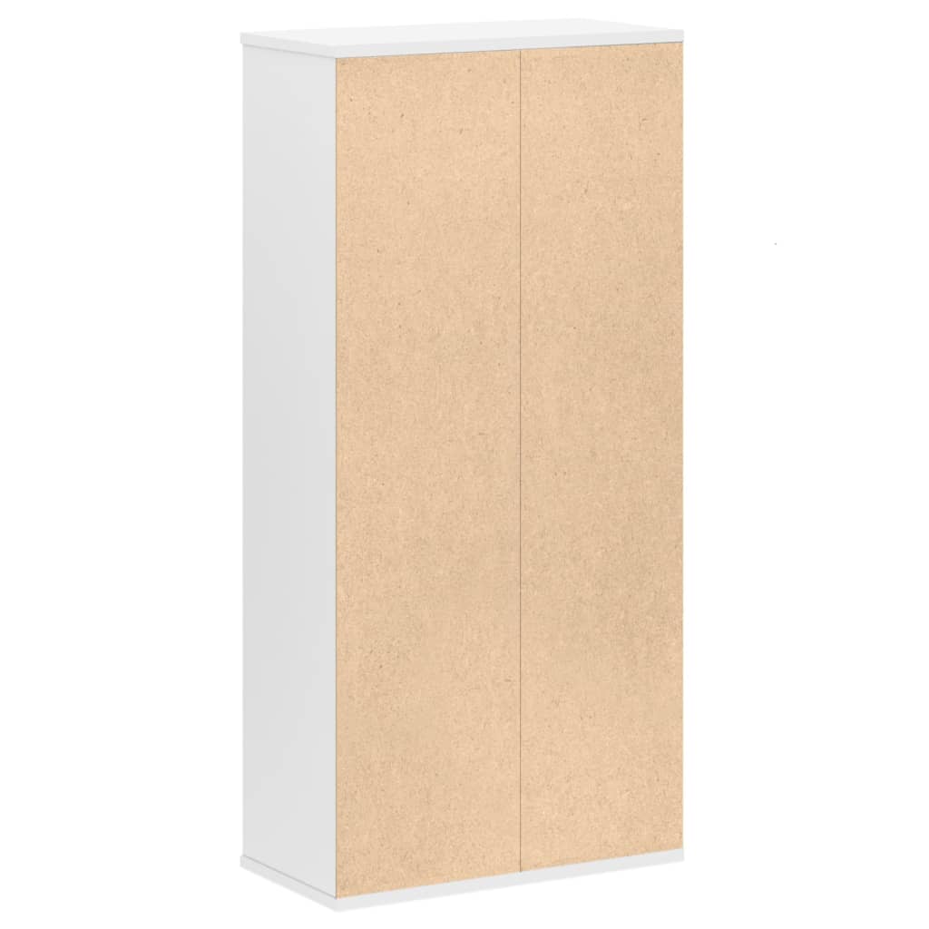 Bücherregal Weiß 50x25x105 cm Holzwerkstoff