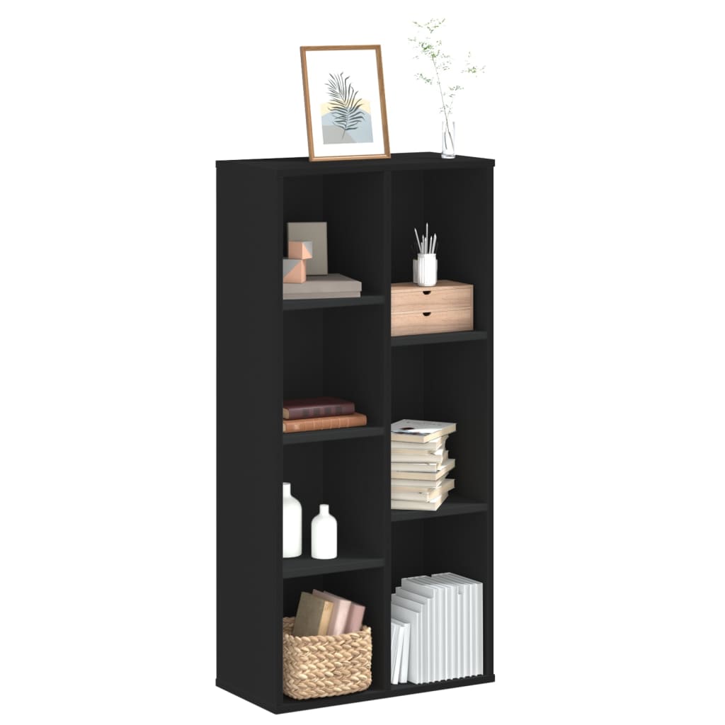 Bookshelf Black 50x25x105 cm Wood Material