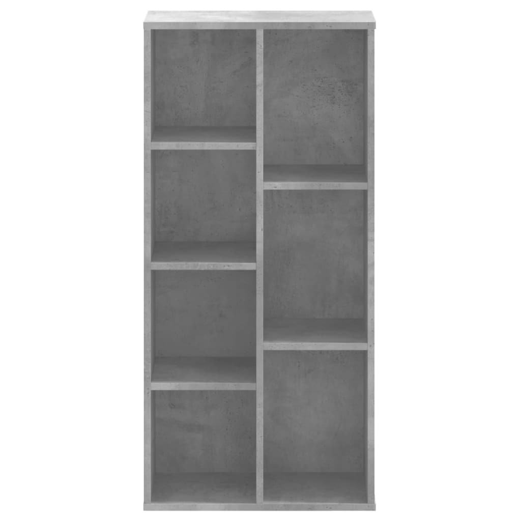 Bookshelf Concrete Grey 50x25x105 cm Wood Material