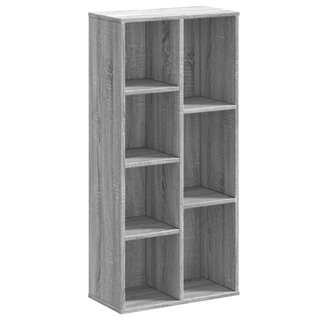 Bookshelf Gray Sonoma 50x25x105 cm Wood Material