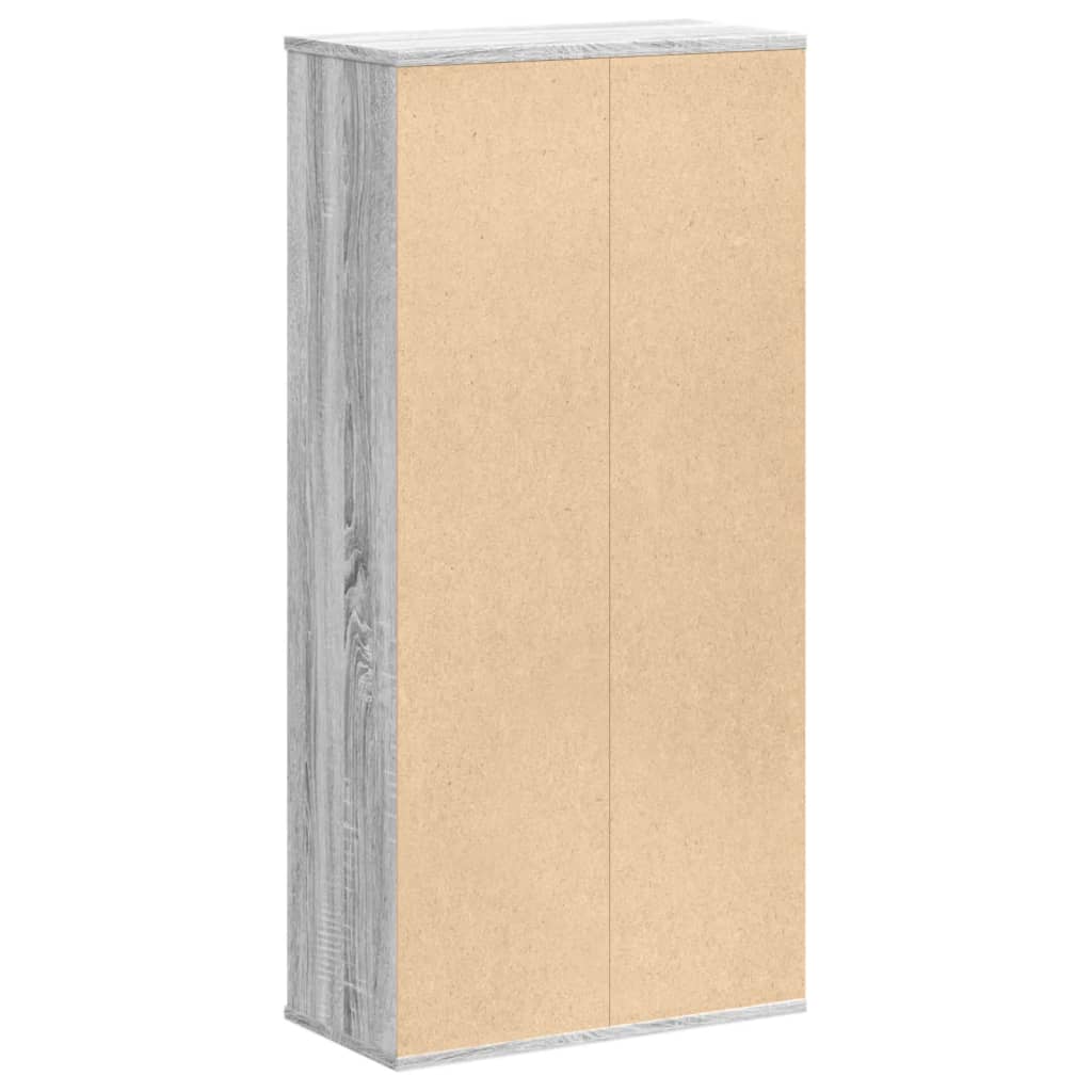 Bookshelf Gray Sonoma 50x25x105 cm Wood Material