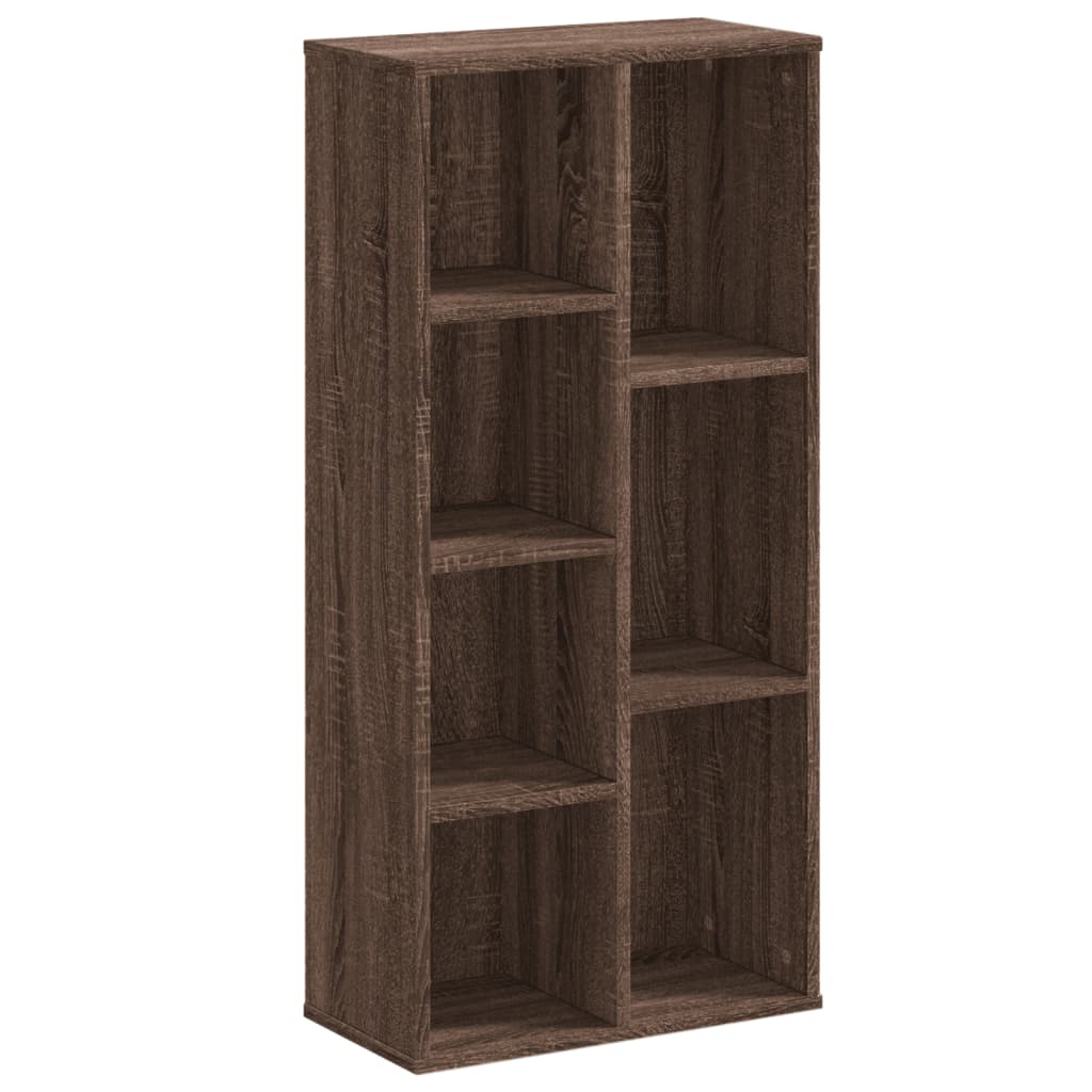 Bücherregal Braun Eichen-Optik 50x25x105 cm Holzwerkstoff