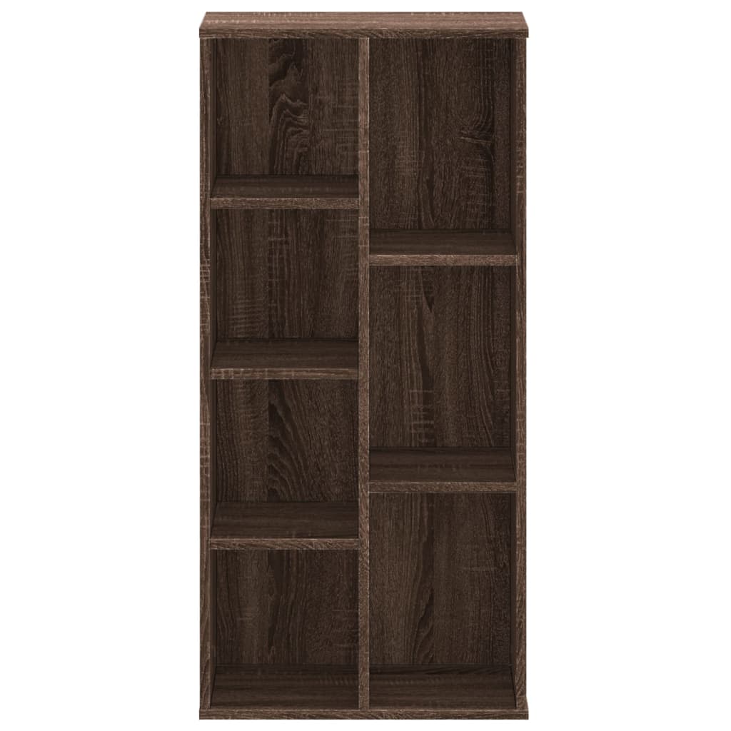 Bookshelf Brown Oak Look 50x25x105 cm Wood Material