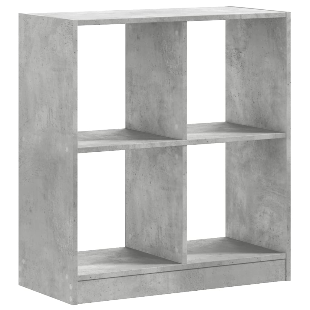 Bookshelf Concrete Grey 68.5x32x75 cm Wood Material