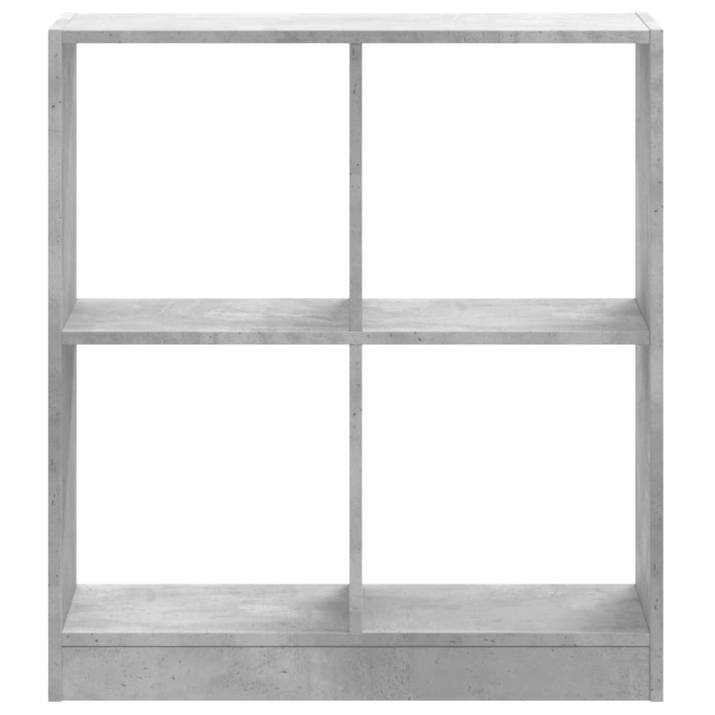 Bookshelf Concrete Grey 68.5x32x75 cm Wood Material