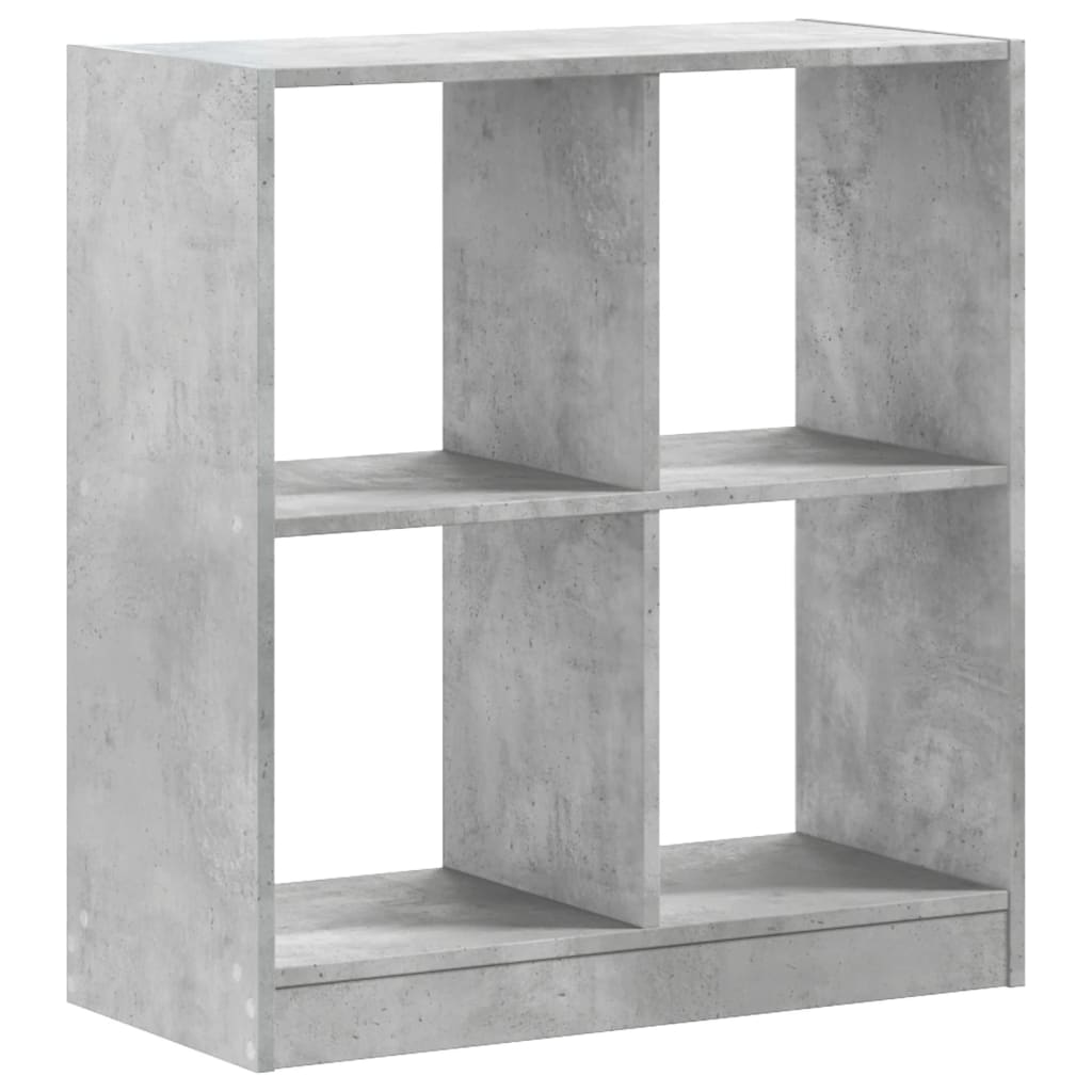 Bookshelf Concrete Grey 68.5x32x75 cm Wood Material