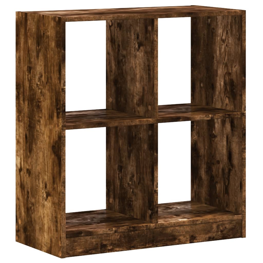 Bookshelf Smoked Oak 68.5x32x75 cm Wood Material