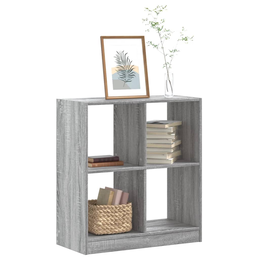 Bookshelf Grey Sonoma 68.5x32x75 cm Wood Material