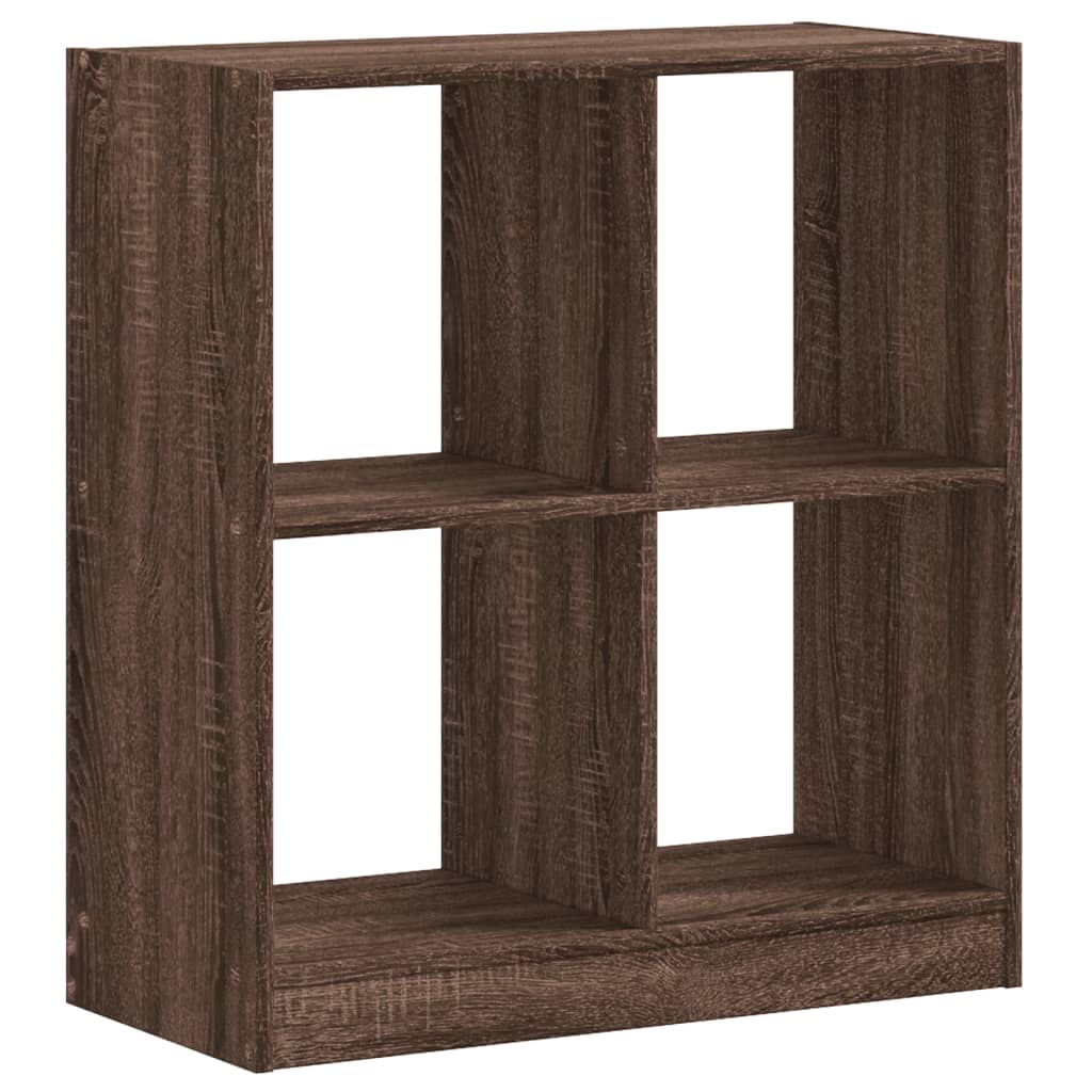 Bookshelf Brown Oak Look 68.5x32x75 cm Wood Material