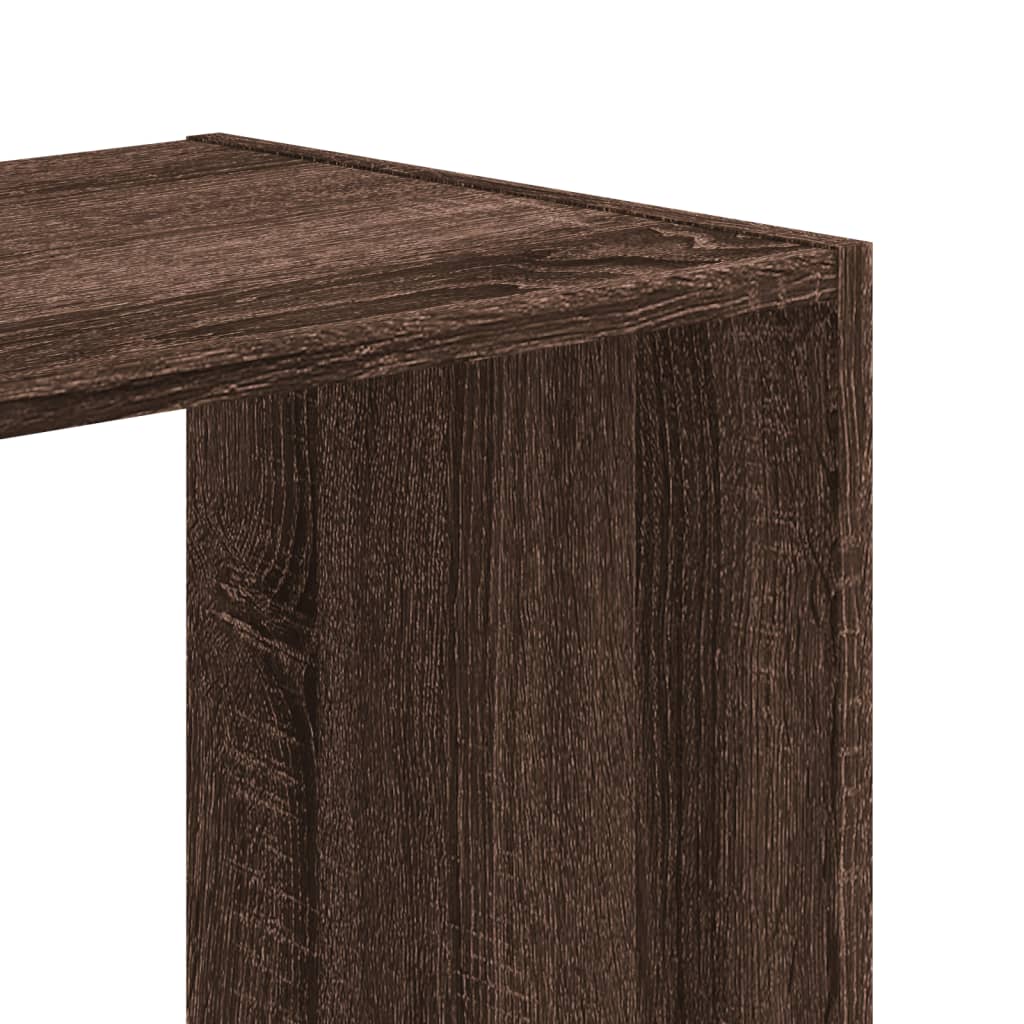 Bookshelf Brown Oak Look 68.5x32x75 cm Wood Material