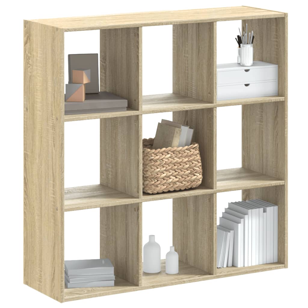 Bookshelf Sonoma Oak 102x32x102 cm Wood Material