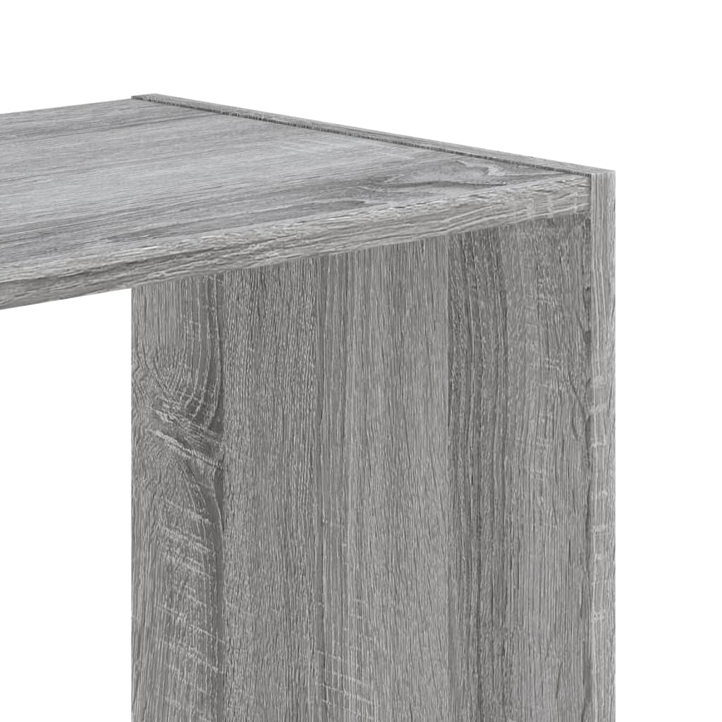 Bookshelf Gray Sonoma 102x32x102 cm Wood Material