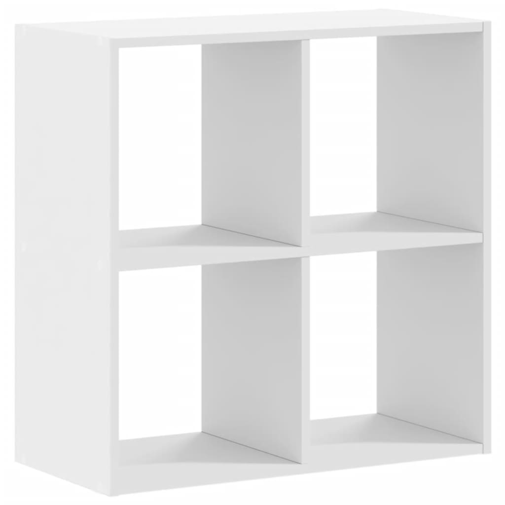 Bookshelf White 68.5x32x68.5 cm Wood Material