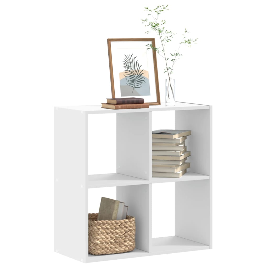 Bookshelf White 68.5x32x68.5 cm Wood Material