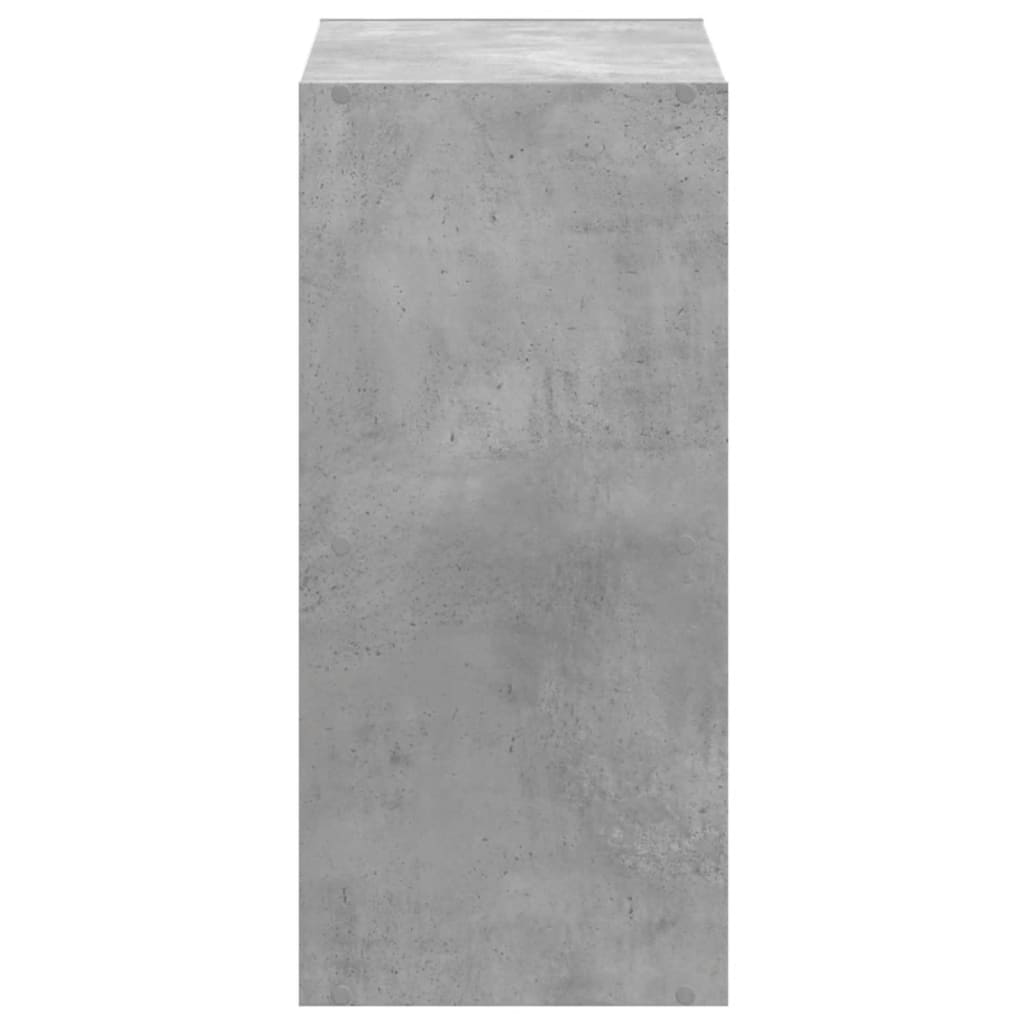 Bookshelf Concrete Grey 68.5x32x68.5 cm Wood Material