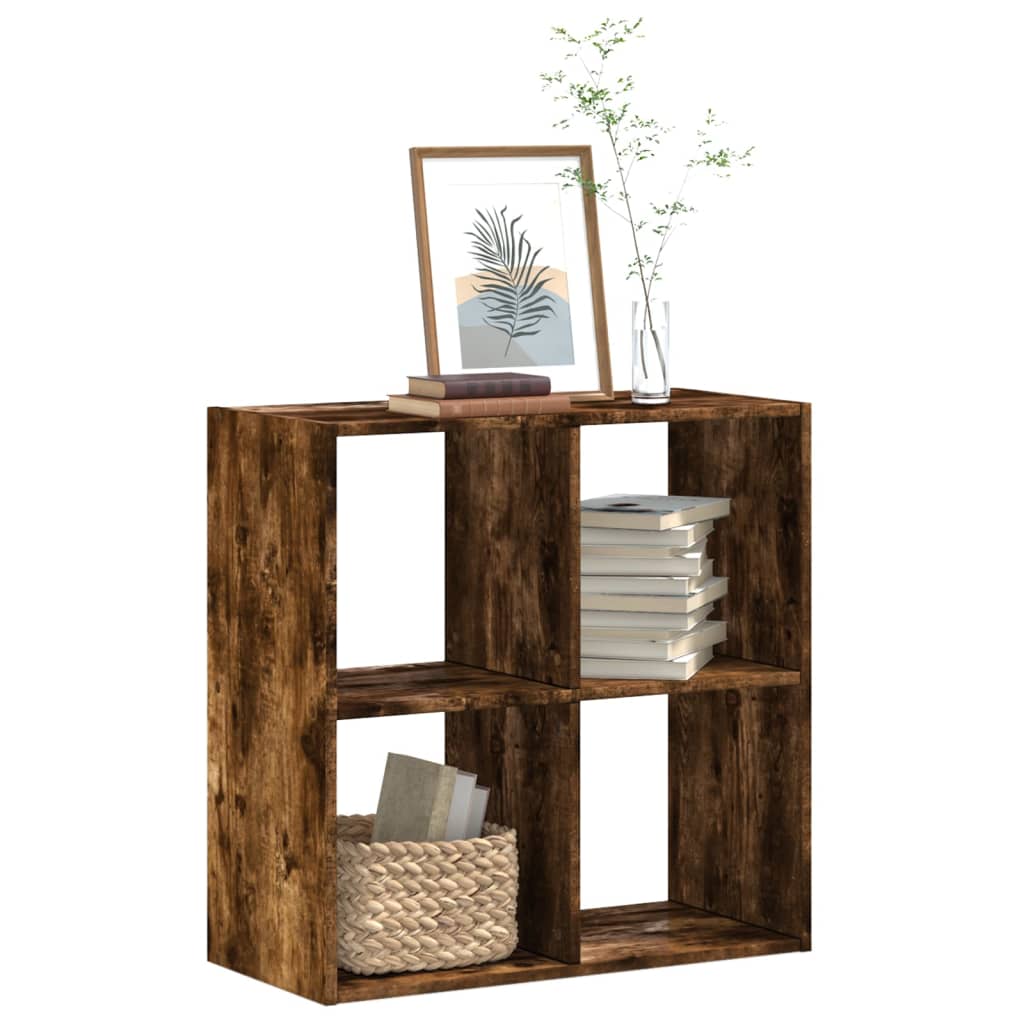 Bookshelf Smoked Oak 68.5x32x68.5 cm Wood Material