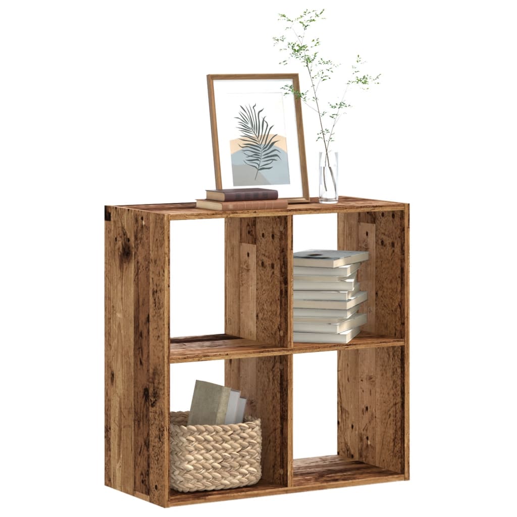 Bookshelf old wood look 68.5x32x68.5 cm wood material