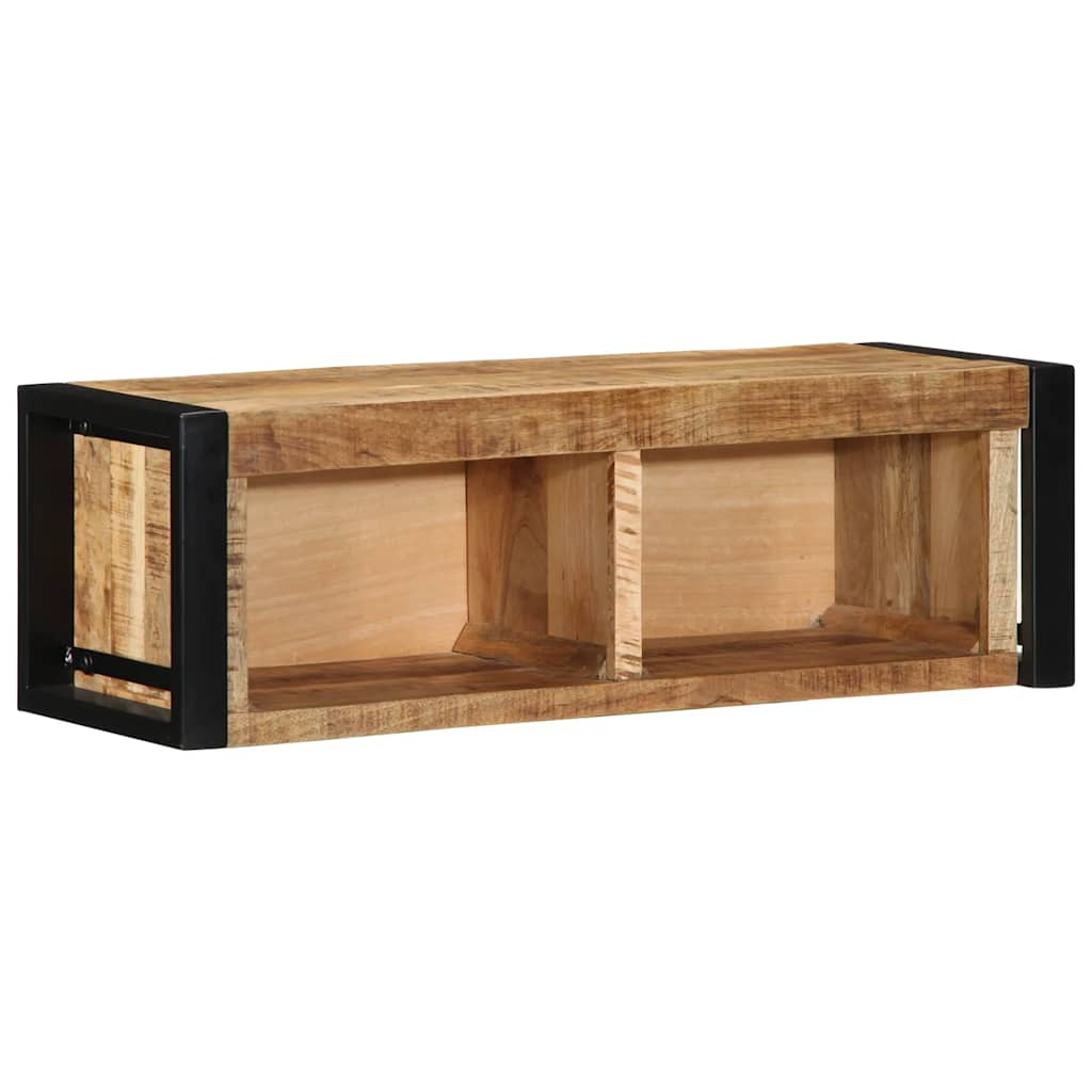 TV Cabinet 80x30x25 cm Rough Solid Mango Wood