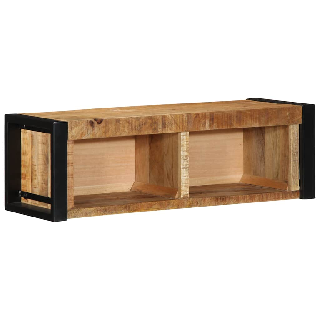 TV Cabinet 80x30x25 cm Rough Solid Mango Wood