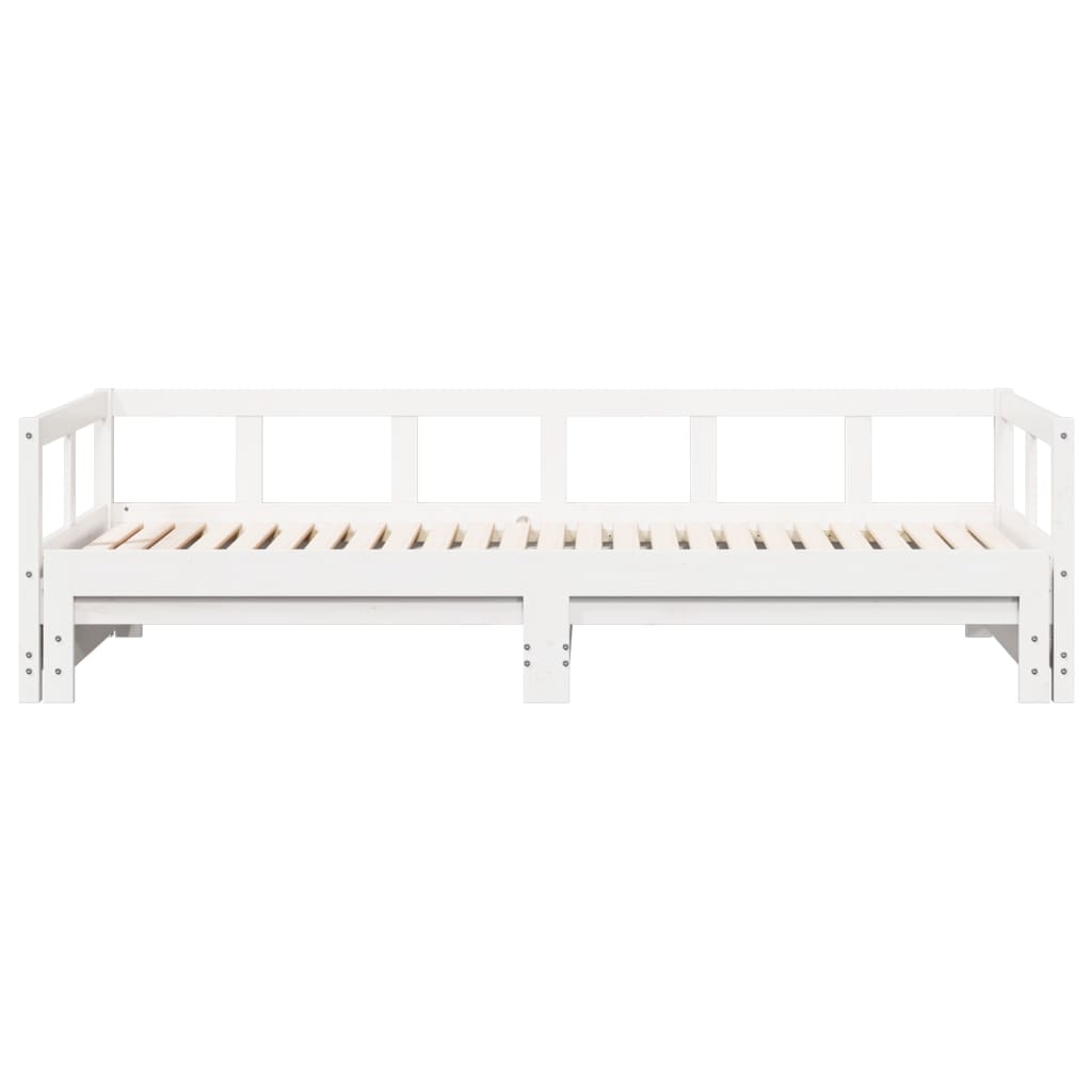 Daybed without mattress white 80x200 cm solid pine wood