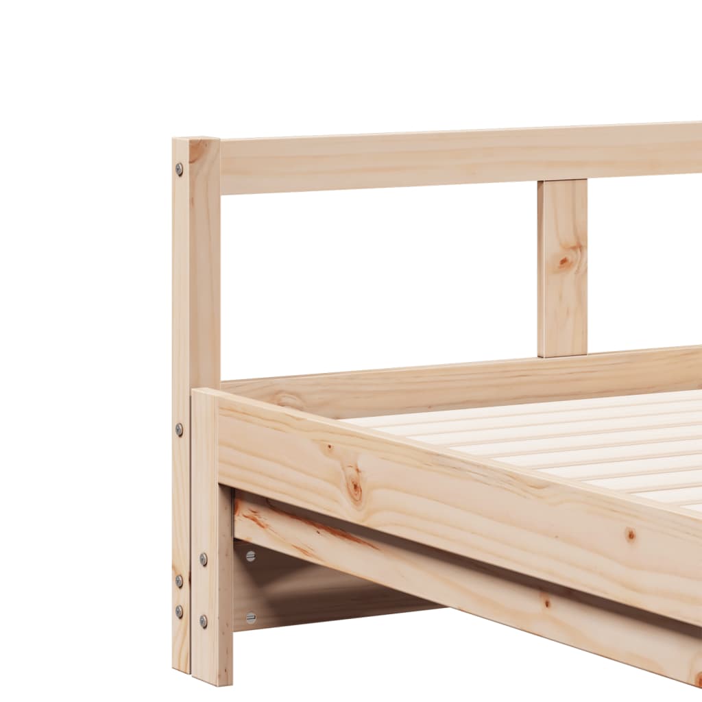 Daybed without mattress 90x200 cm solid pine wood