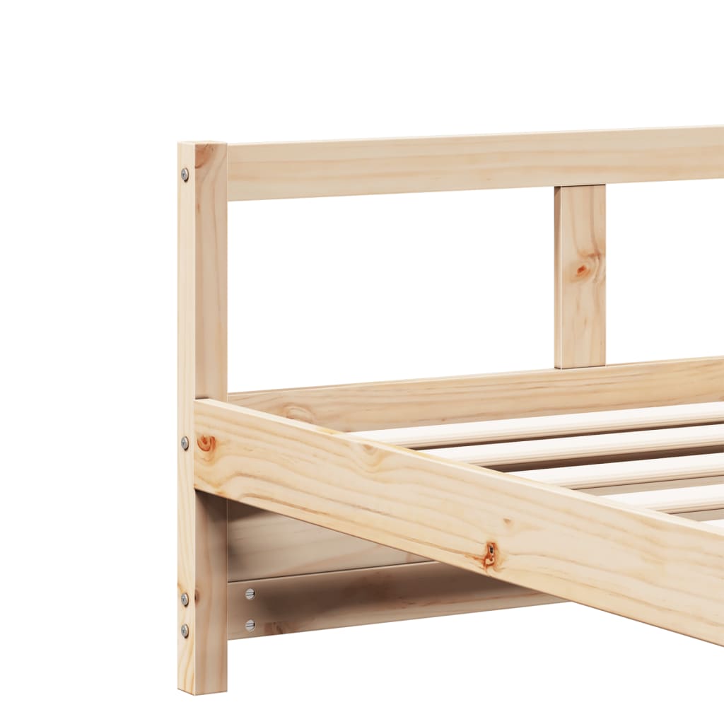 Daybed Natural 80x200 cm Solid Pine Wood