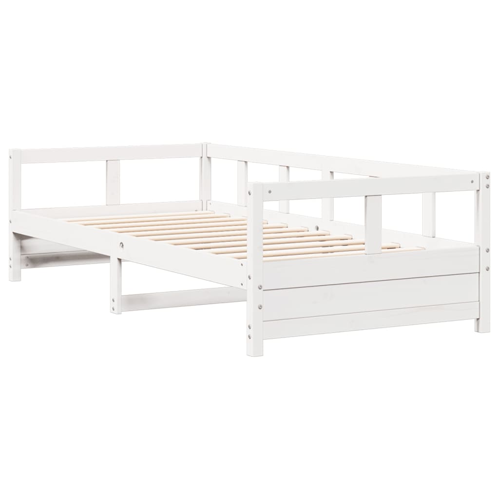 Daybed without mattress white 80x200 cm solid pine wood