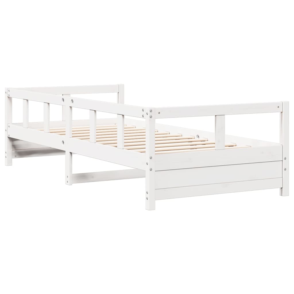 Daybed without mattress white 80x200 cm solid pine wood