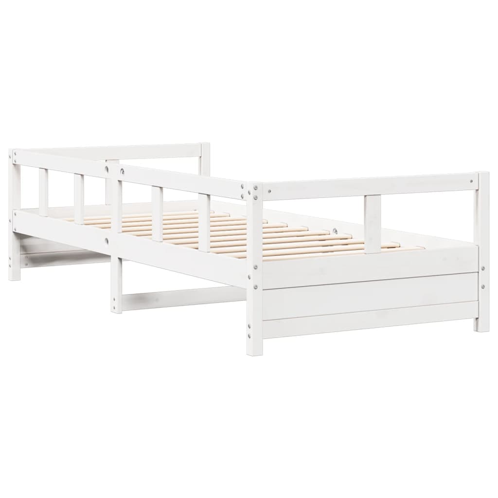 Daybed without mattress white 90x200 cm solid pine wood