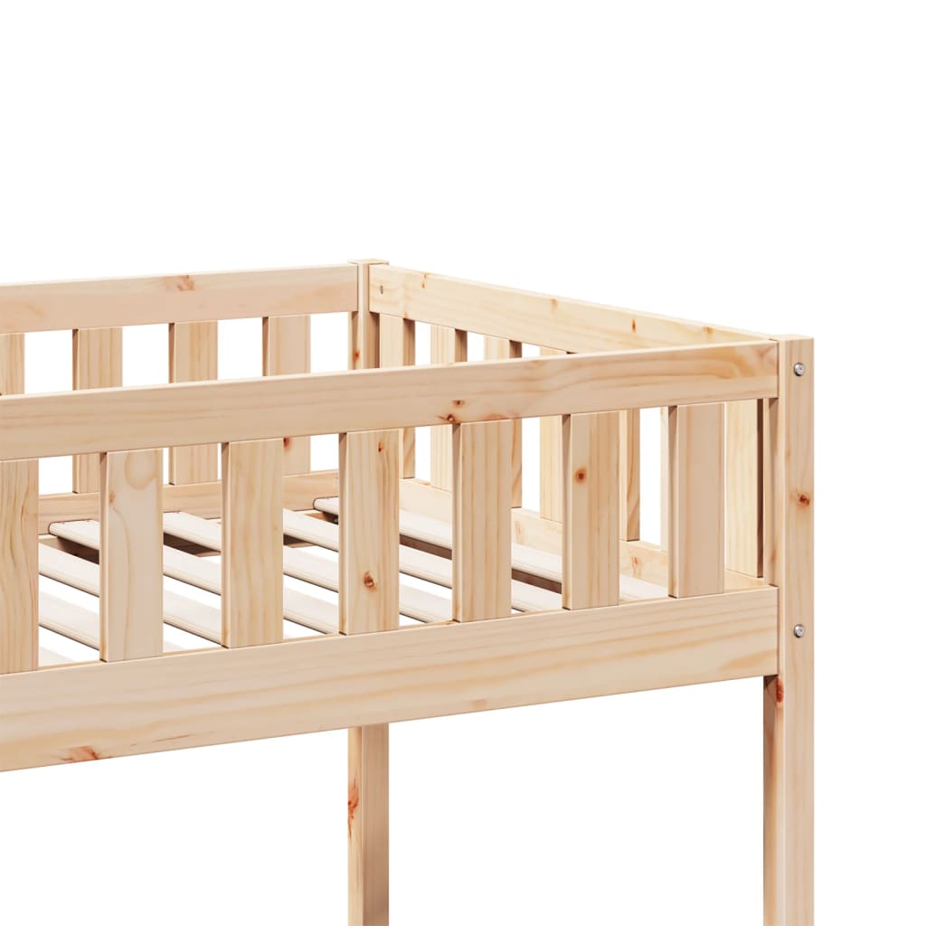 Children's bed without mattress 80x200 cm solid pine wood