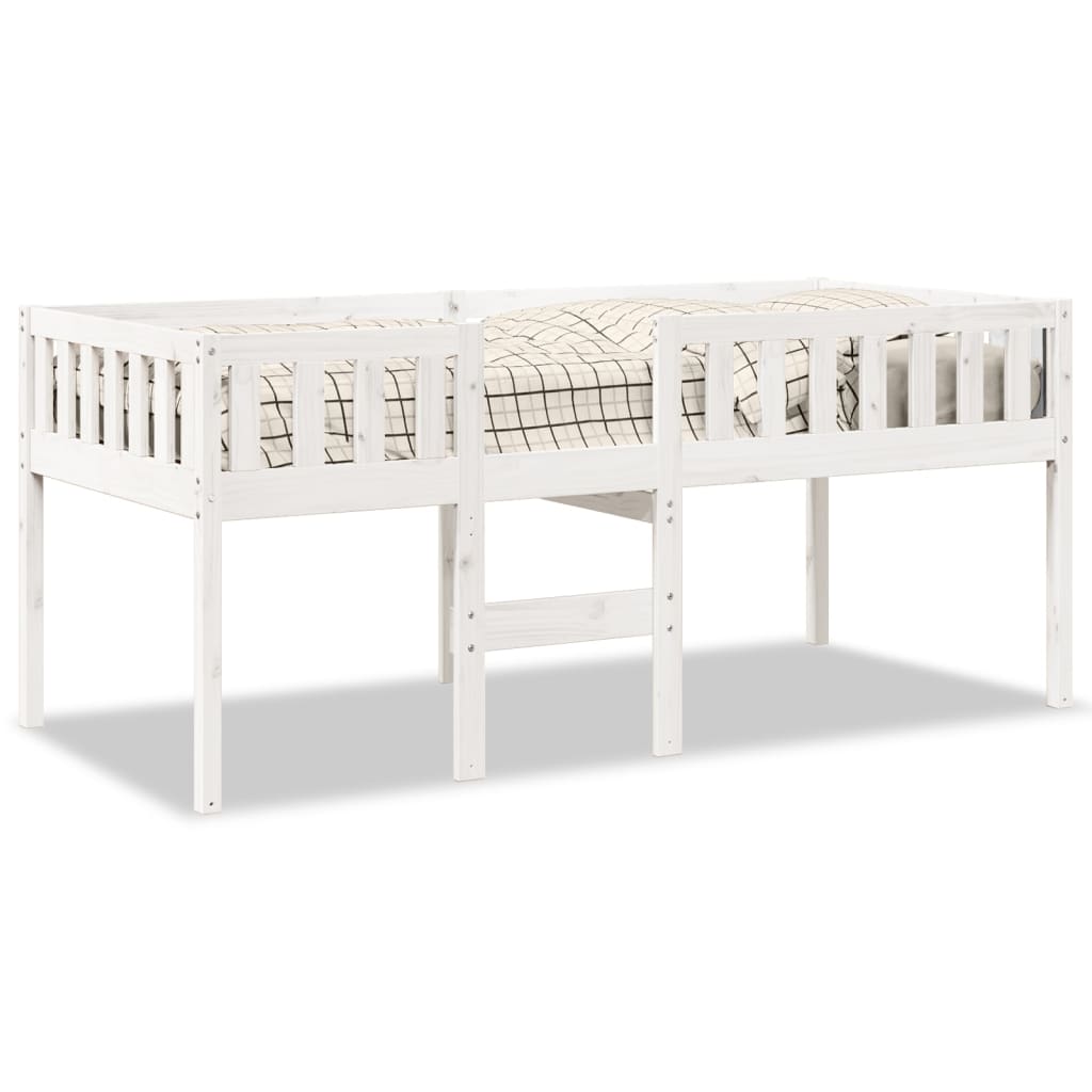 Children's bed without mattress white 80x200 cm solid pine wood