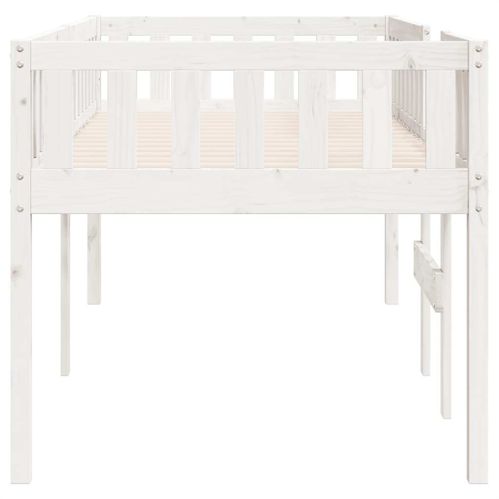 Children's bed without mattress white 80x200 cm solid pine wood