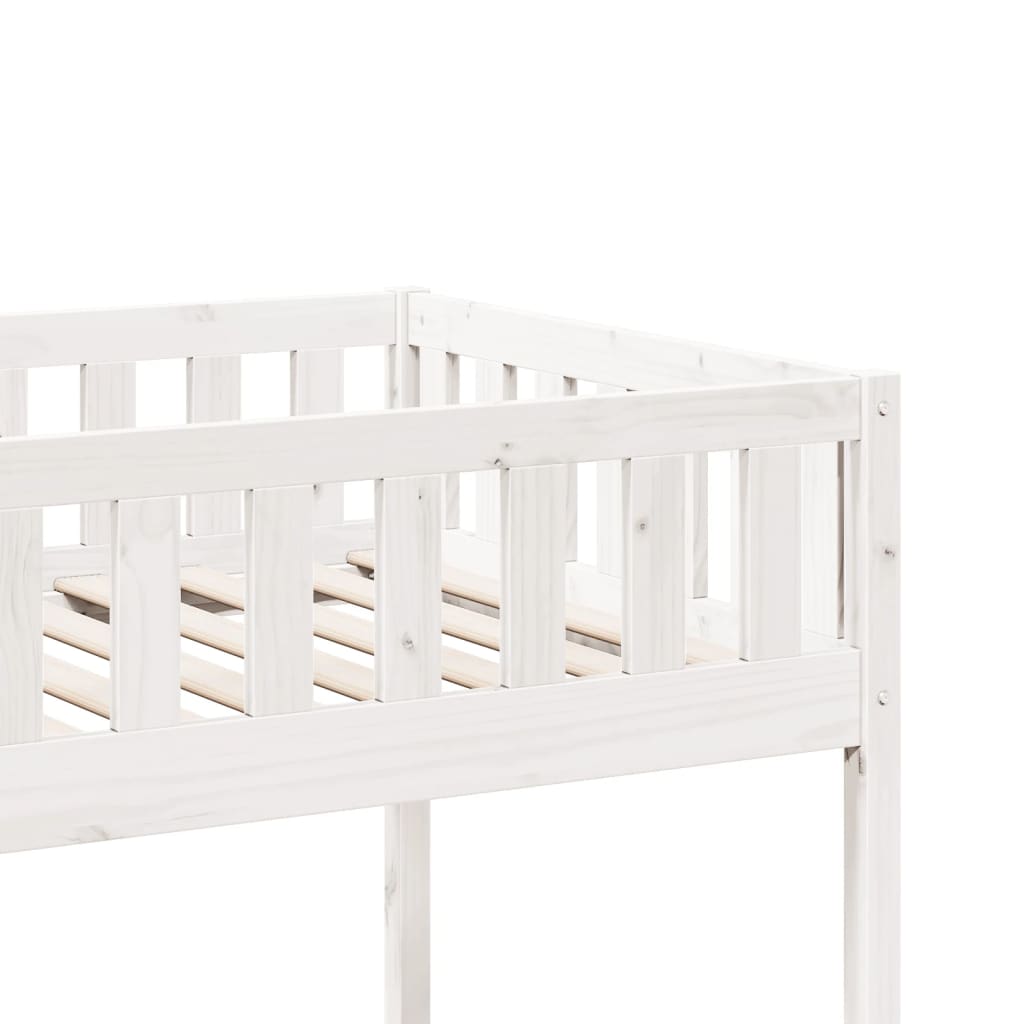 Children's bed without mattress white 80x200 cm solid pine wood