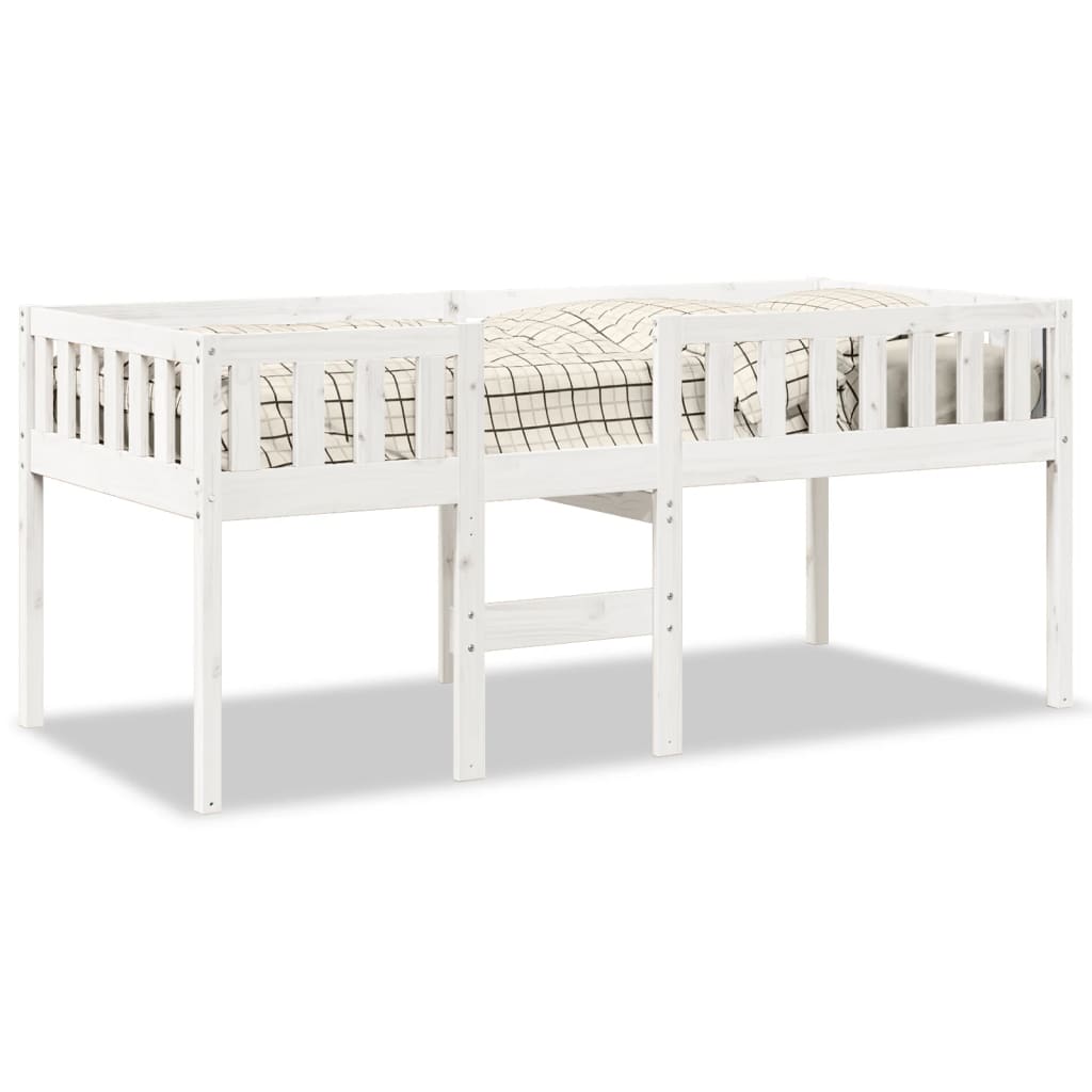 Children's bed without mattress white 90x200 cm solid pine wood