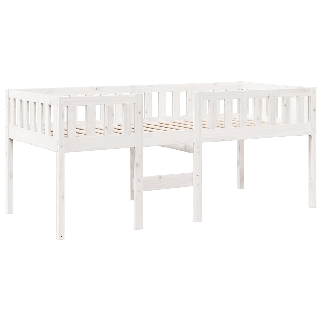 Children's bed without mattress white 90x200 cm solid pine wood