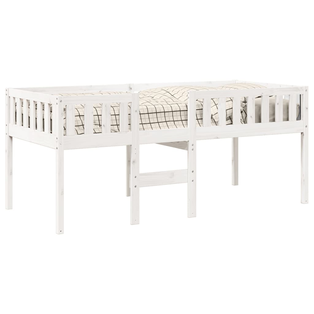 Children's bed without mattress white 90x200 cm solid pine wood