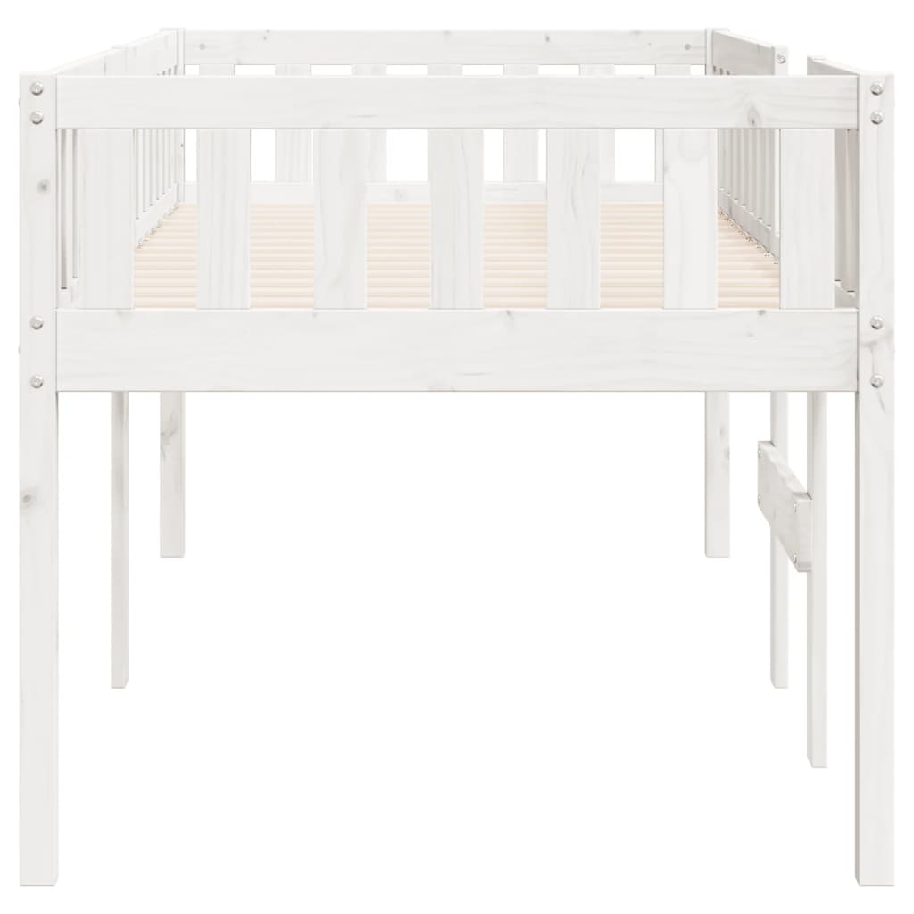 Children's bed without mattress white 90x200 cm solid pine wood