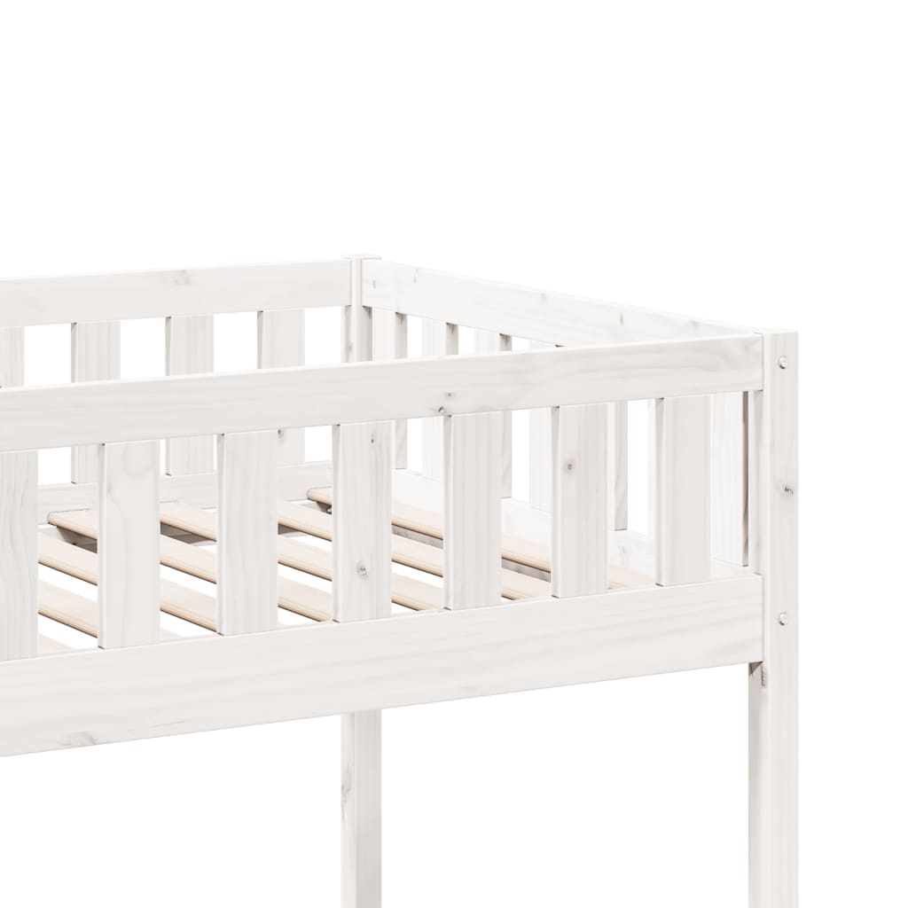 Children's bed without mattress white 90x200 cm solid pine wood