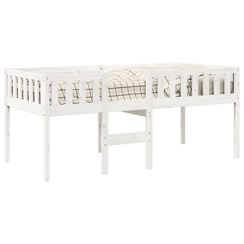 Children's bed without mattress white 90x190 cm solid pine wood