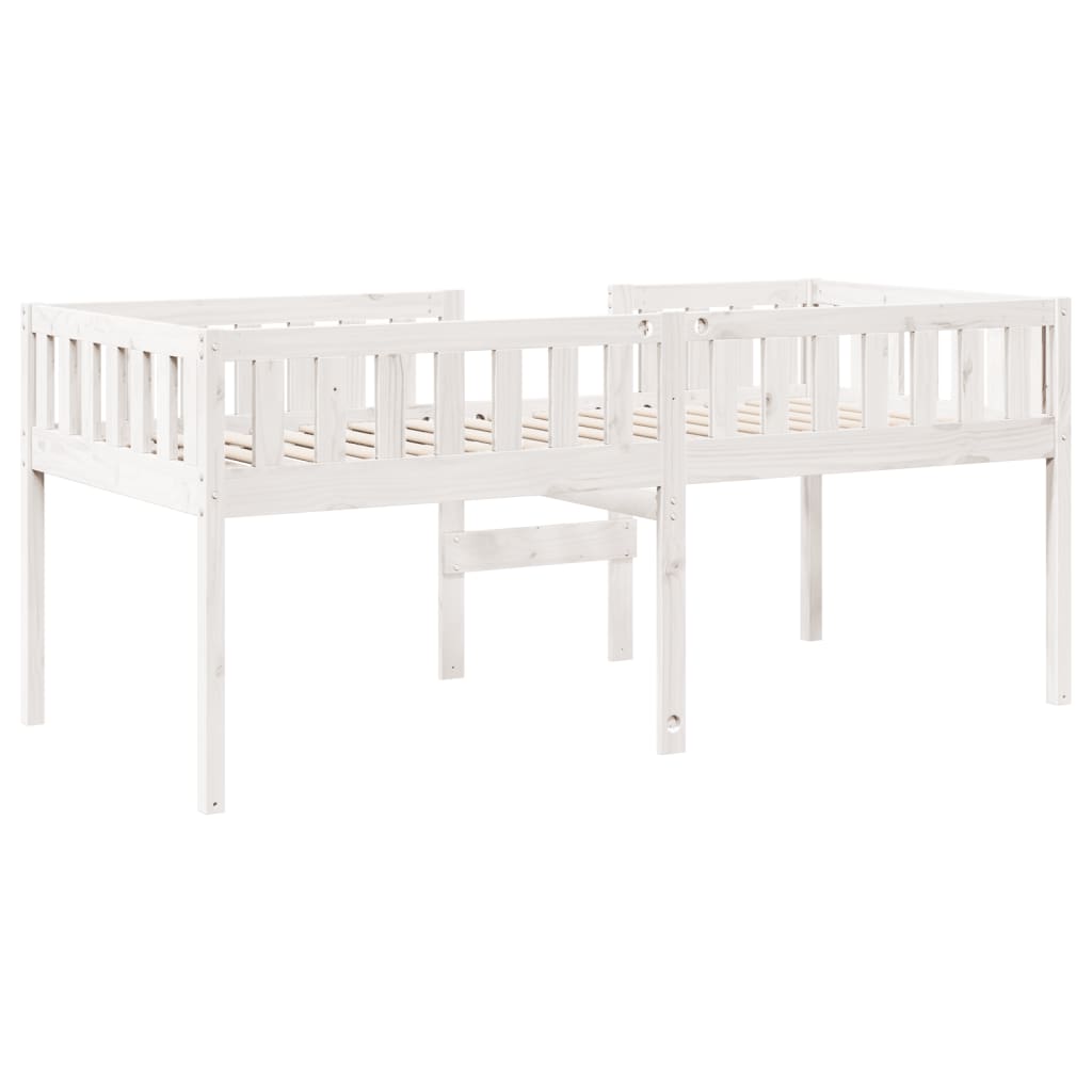 Children's bed without mattress white 90x190 cm solid pine wood